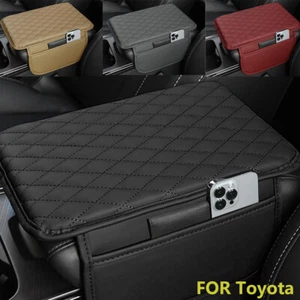 For Toyota Upgraded Car Center Console Cover Microfiber Leather Armrest Covers - Picture 1 of 40