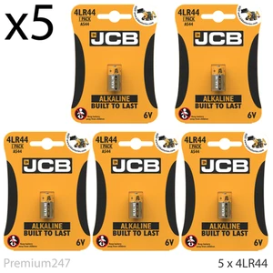 5 x JCB 4LR44 ALKALINE 6V BATTERIES 476A PX28A A544 Longest Expiry Fast Delivery - Picture 1 of 3