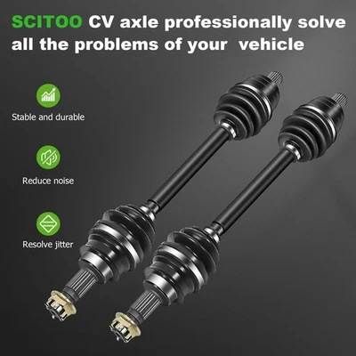 Par de ejes CV de medio eje trasero para conductor y pasajero Honda Rincon 680 2006-2015 Foto 1 de 4