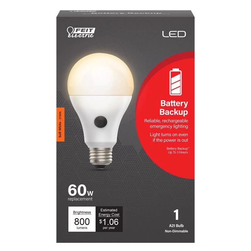 Feit Electric OM60927CABATG2L 8.8W 2700K 800 Lumens Soft White LED Light Bulb - Image 1 of 1