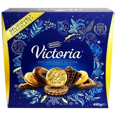 McVitie's Victoria Biscuit Selection 490g, Made with Milk, Dark, White Chocolate - Image 1 of 4