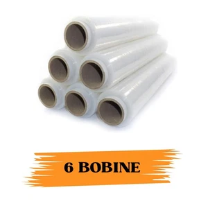 EcoPrice® Estensibile Imball Trasparente 50cmx160m 6 Bobine - Foto 1 di 3