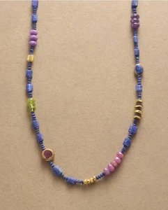 NEW Sundance Jewelry Catalog Multi Gem Necklace “ Ravello” Lapis Amethyst Garnet - Picture 1 of 8
