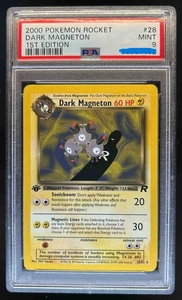 Pokemon Team Rocket 2000 #28 Dark Magneton 1a edizione raro/come nuovo PSA 9 *2012 - Foto 1 di 1