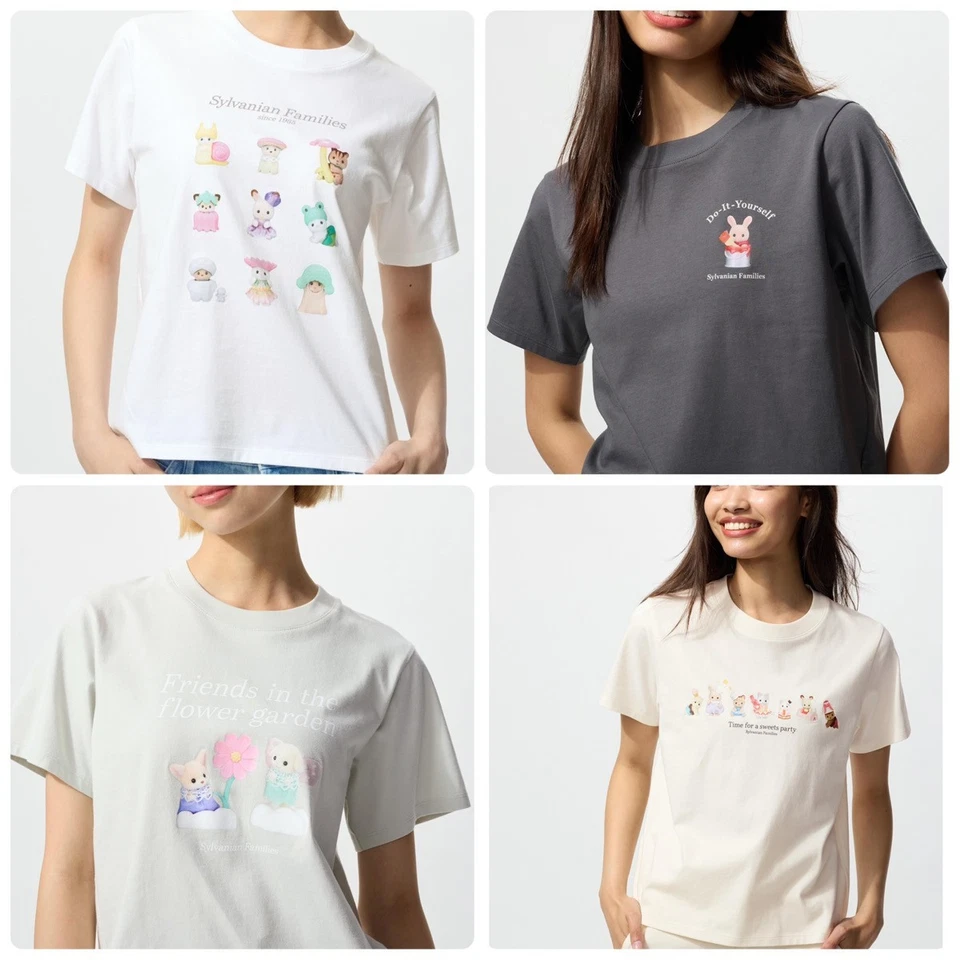 UNIQLO UT Sylvanian Families CalicoCritters S-XL Slim Fit Women 2025 New Japan - Image 1 of 1