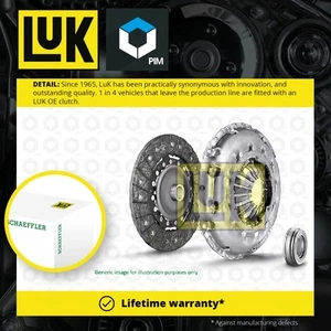 Clutch Kit 3pc (Cover+Plate+Releaser) fits BMW 320D 2.0D 03 to 12 LuK Quality - Picture 1 of 2