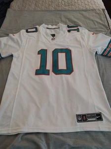 NWT Nike Miami Dolphins Tyreek Hill White Vapor Fuse Football Jersey Mens Large - Picture 1 of 7