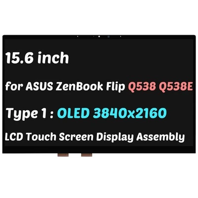 15.6 for ASUS ZenBook Flip Q538 Q538E UHD OLED LCD Touch Screen Display Assembly - Image 1 of 4