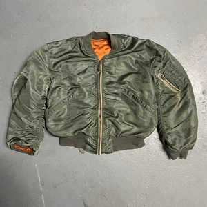 Vintage 60s USAF L-2B Alpha Industries Military Flight Jacket Large - Picture 1 of 9