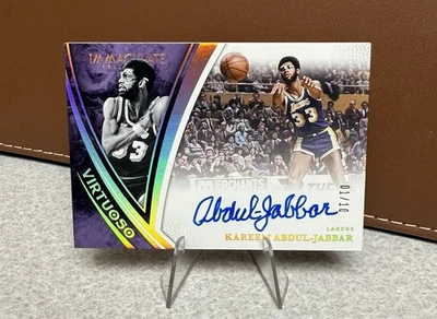 Карим Абдул-Джаббар 2024 Panini Immaculate - виртуозные автографы золото /10 Lakers - Изображение 1 из 3