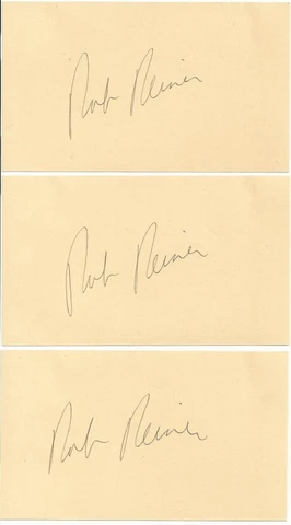 All In The Family Actor Rob Reiner Signed Auto 3x5 Vintage Index Card  TD Cover