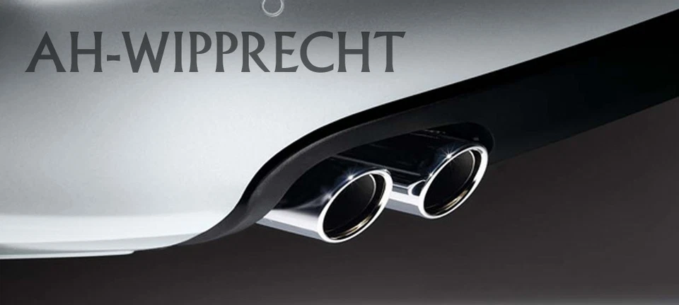 Tubo de escape tuning cromado Audi A4 Q5 A5 A6 A7 2x embellecedor pieza final acero inoxidable - Imagen 1 de 1