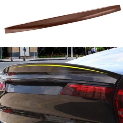 Fit For Volvo S90 2017-2021 2022 ABS Brown Rear Spoiler Tail Trunk Lip Wing Bar - Image 1 of 4