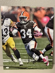 Isaiah Crowell Signed Cleveland Browns 16x20 Photo JSA - Picture 1 of 5