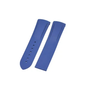 20mm Blue Rubber Watch Strap For Omega Fits 42mm Planet Ocean - Picture 1 of 6