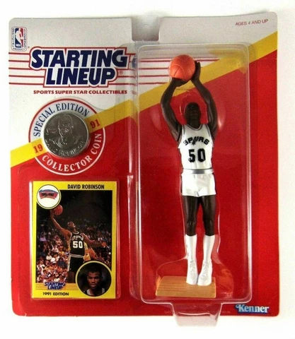 David Robinson San Antonio Spurs 1991 Kenner Starting Line Up Cover