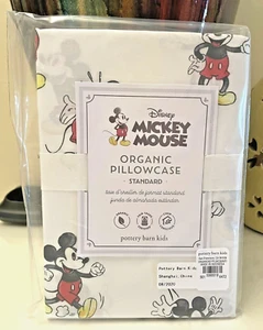 Disney Pottery Barn Mickey Mouse holiday PILLOW case birthday party school kid o - Picture 1 of 15