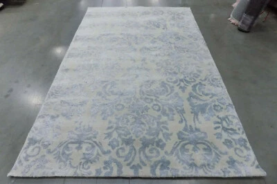 Alfombra manchada marfil/plata 5' x 8', precio reducido 1172561260 BEL156A-5 Foto 1 de 3