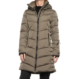 BOGNER Fire + Ice Olive AENNY Heavyweight LONG Winter COAT Womens Size 18 NEW - Picture 1 of 11