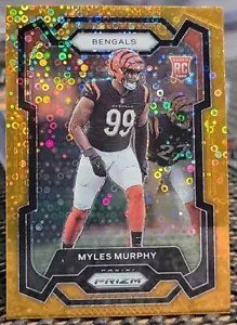 2023 Panini Prizm #320 Myles Murphy Orange Disco Rookie RC Cincinnati Bengals - Picture 1 of 2