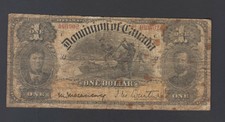 1898  Dominion of Canada 1 Dollar  Serial  460902