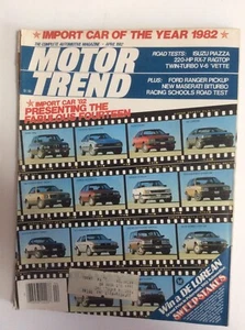 Motor Trend April 1982 Magazine Import Car Of The Year Road Tests Ford Ranger - Picture 1 of 12