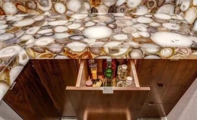 24"x18" Agate Stone Console Table, Agate Countertop, Agate Kitchen & Home Decore - Image 1 of 3