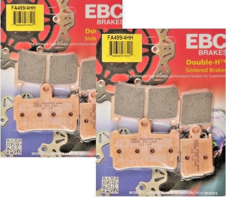 (2) Pastilhas de freio dianteiro EBC HH Honda VFR1200 # FA499/4HH - Imagem 1 de 1