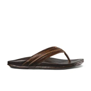 Sandalia chanclas Olukai Mea Ola para hombre - Java oscuro nueva con caja - Imagen 1 de 6