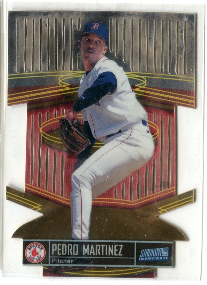 1999 Stadium Club Triumvirate Pedro Martinez LUMINOUS DIE CUT #T7B HOF RED SOX - Image 1 of 1