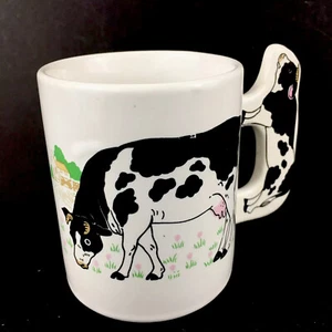 Kuh Kaffeebecher Kuhgriff weiß 8 Unzen - Bild 1 von 9