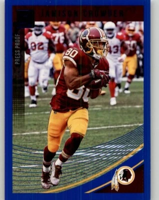 2018 Donruss Jamison Crowder Press Proof Blue #289 Washington Redskins - Image 1 of 2