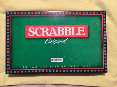Scrabble Original, word forming Board Game, 100 letter tiles, 4 tile racks + bag - Image 1 of 4