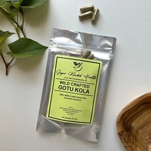 Gotu Kola Capsules | Wild-Crafted | Centella Asiatica | 600mg | K Beauty - Picture 1 of 7