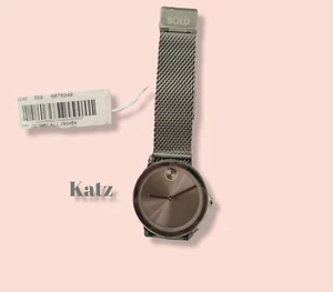 Movado Bold Silver Men's Watch 3600561 NIB - Picture 1 of 1