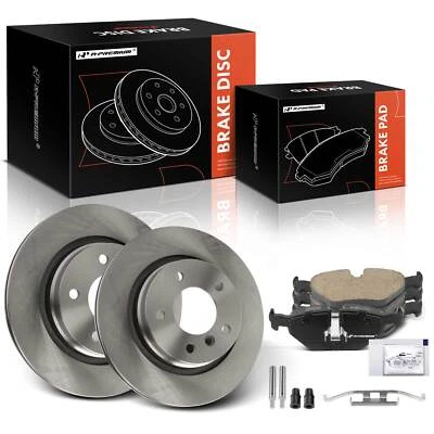 6 rotores de freno de disco traseros y pastillas de freno de cerámica para BMW 323i 325Ci 01-06 328Ci Foto 1 de 4