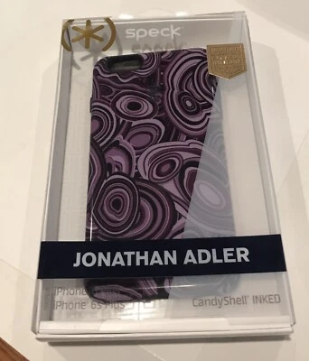 Speck Jonathan Adler Case for iPhone 6 Plus 6s Plus Purple Black NEW CandyShell - Image 1 of 4