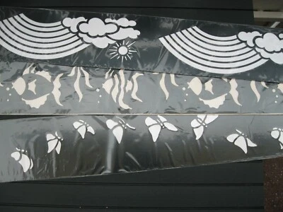 Schablonen für Wand, Motiv-Schablone, selbstklebend, wiederverwendbar, 3 er Set, - Bild 1 von 2