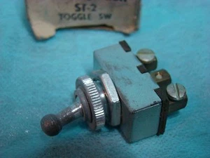 Toggle Switch 3 Position ON-OFF-ON RAT ROD Fink Aux Light Control USA MADE - Picture 1 of 6
