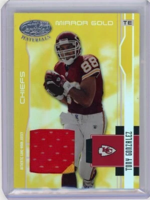  2003 Leaf Certified Football Mirror Gold Patch #63 Tony Gonzalez #16/25 - Image 1 of 2
