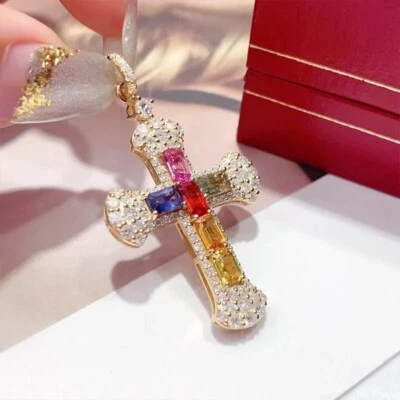 Ожерелье с радужным крестом - Изображение 1 из 3