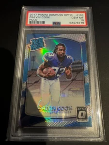 DALVIN COOK 2017 DONRUSS OPTIC #193 RATED ROOKIE BLUE PSA 10 (RC) - Imagen 1 de 2