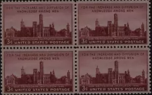 Scott 943 - Block Of 4 - Smithsonian Institution - MNH - 1946 - stock photo - Picture 1 of 1