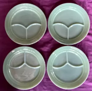 4/Cuatro platos divididos para horno de restaurante Fire King de jadeíta 9 1/2" - Imagen 1 de 8