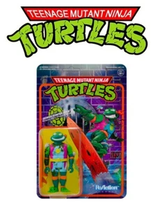Figura de reacción Sewer Surfer Michelangelo TMNT Super 7 3,75" - NUEVA - SIN USAR EN CAJA - Imagen 1 de 6