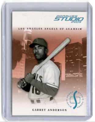 2005 Donruss Studio Platinum Proof Garret Anderson 09/10 Los Angeles Angels #6 - Изображение 1 из 2