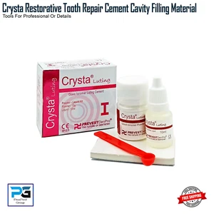 Dental Cement Crysta Cavity Filling Kit Strong Teeth Tooth Repair fix Permanent - Picture 1 of 11