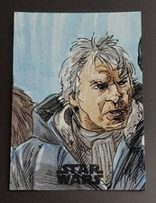2019 Topps Star Wars Saga Han Solo Sketch Art Card By Dan Curto - 1/1