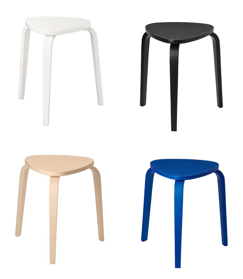 ikea KYRRE Stool 3 legs Table Triangular Shaped Seat Kitchen Room Usage - Image 1 of 1