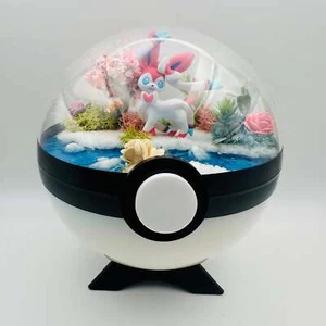 Pokemon Charmander Cristal Terrario Playa Rojo Poke Ball Hecho a Mano - Imagen 1 de 5